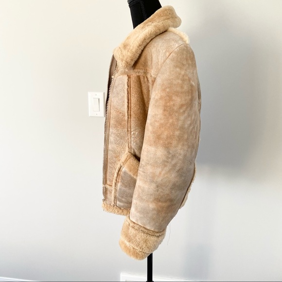 Vintage Leather Attic Shearling Sheepskin Jacket - Picture 2 of 16